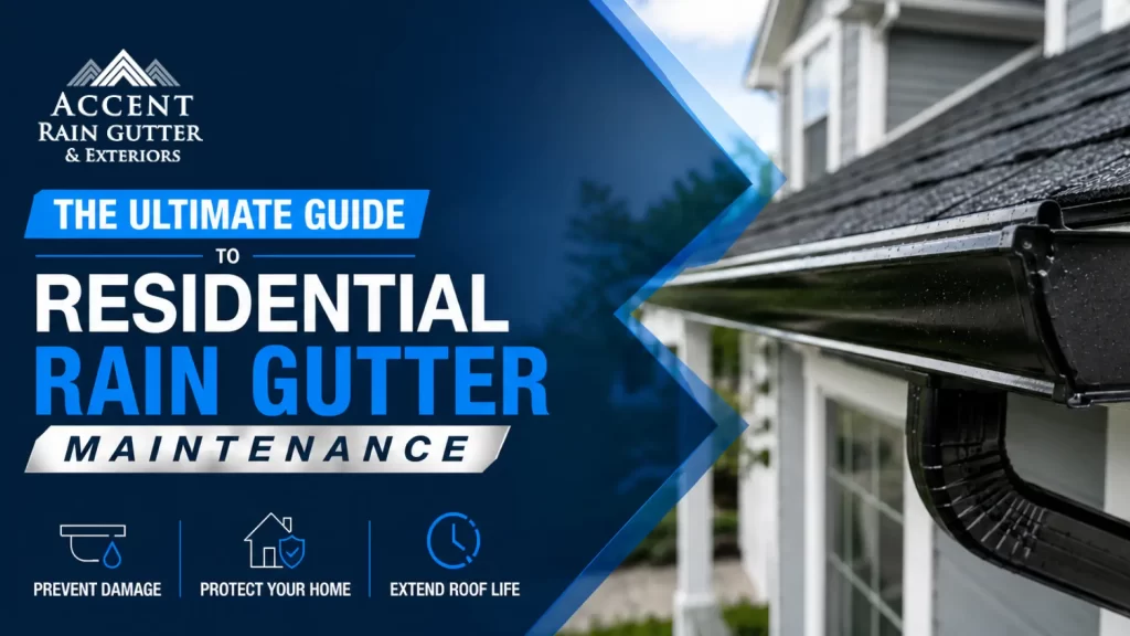 Residential rain gutters