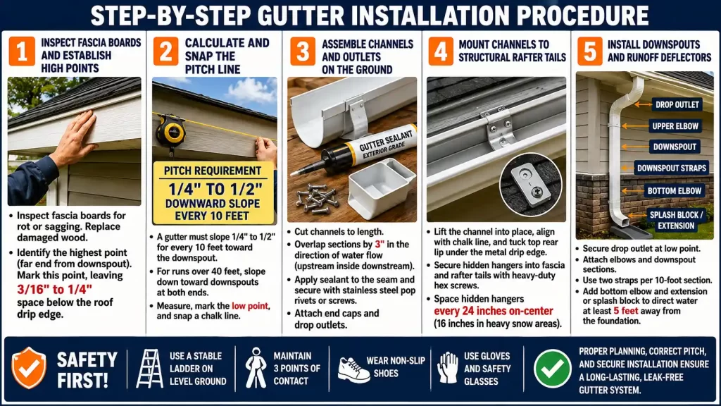 Gutter Installation Procedure